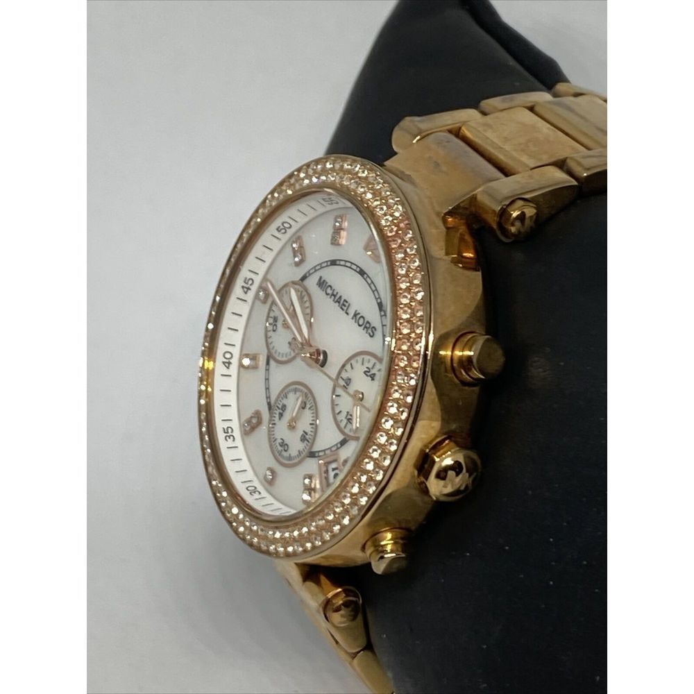 Michael Kors Parker MK5491 Womens Stainless Steel Analog Dial Quartz Watch WO7 - Picture 4 of 12